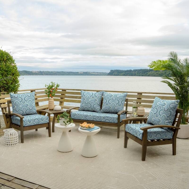 ARDEN Outdoor Foam Deep Seat Cushion Set, 24 in x 24 in