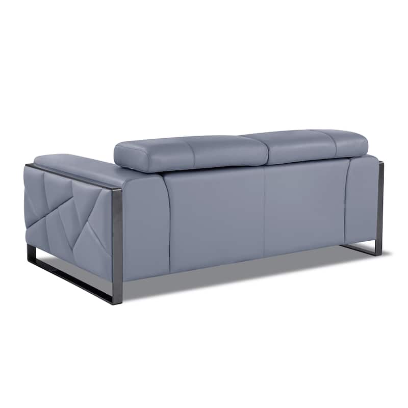 Top Grain Italian Leather Loveseat