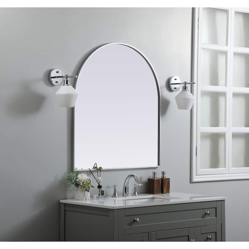 Elegant Lighting MR1A3336 Ayra 33" W x 36" H Modern Arched Bathroom