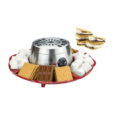 Brentwood TS-603 Indoor Electric Stainless Steel S'mores Maker