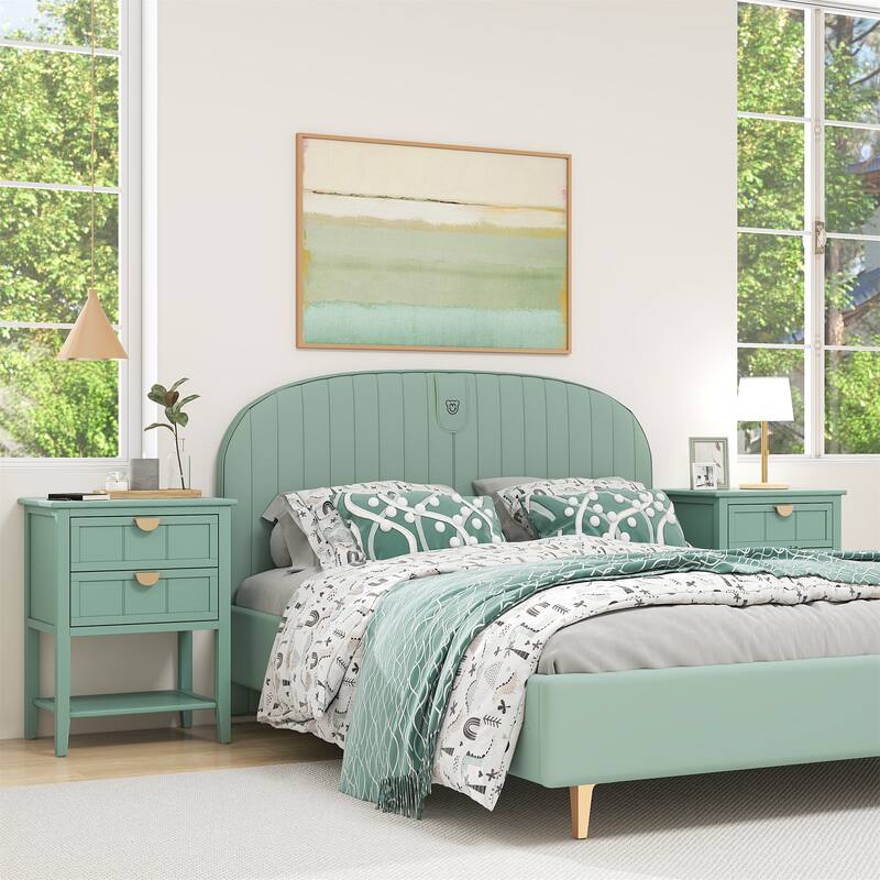 2 Drawer Side Table