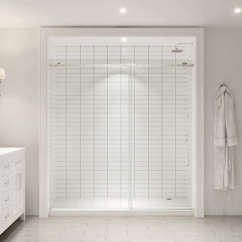 Ove Decors 15SGP-SELB72 Selby 74" High x 72" Wide Sliding Frameless
