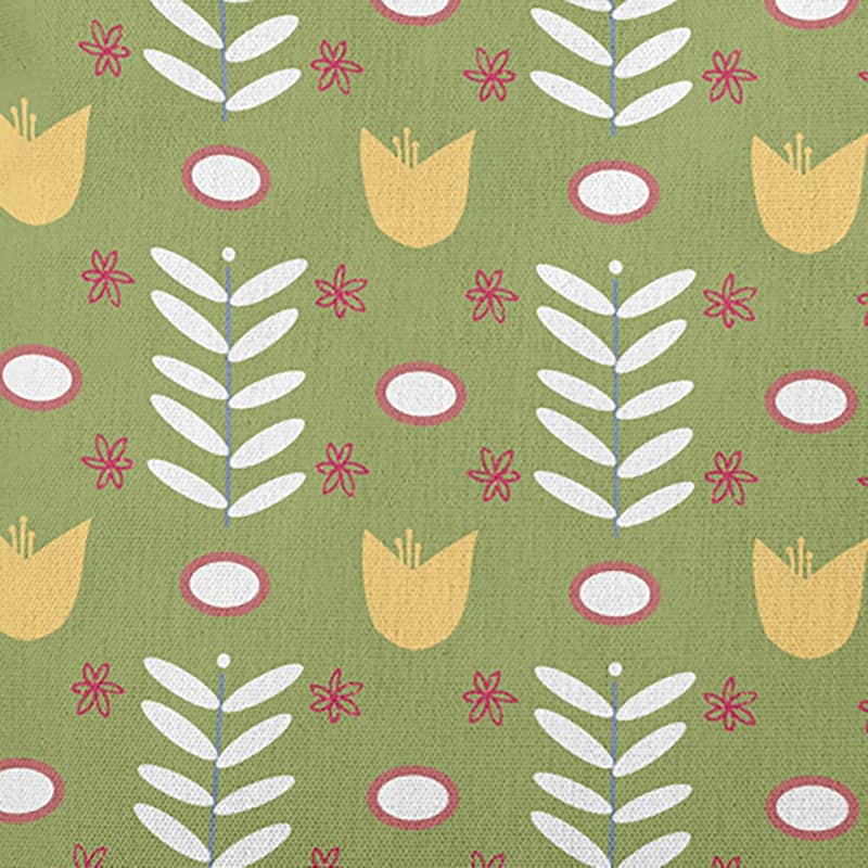 Spring Garden Polyester Indoor/Outdoor Pillow