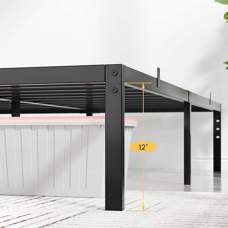 14 Inch Heavy Duty Metal Bed Frame,Stable Support for Up to 800 lbs
