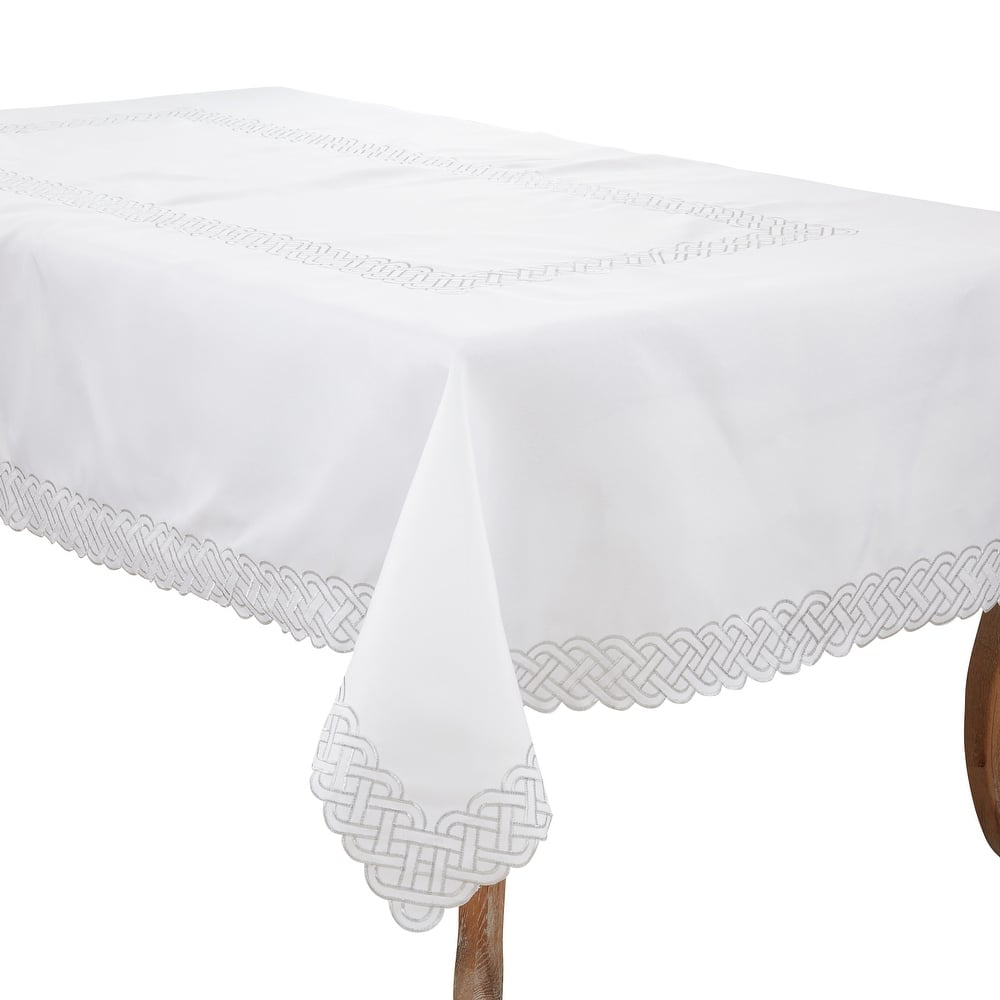 Braid Embroidered Design Tablecloth
