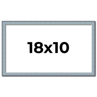18x10 Frame Rustic Sky Blue Solid Wood Picture Frame | 0.75 Inch