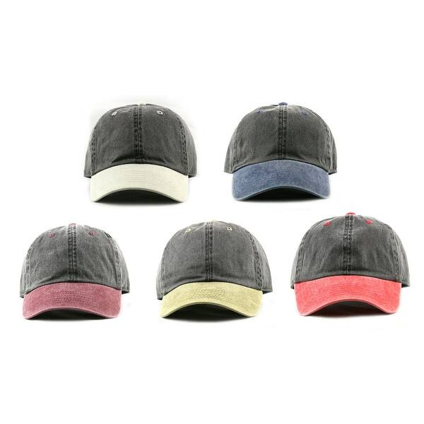 Newhattan Cotton Pigment Dyed Baseball Caps With Adjustable Strap On Sale Overstock Newhattan Cotton Pigment Dyed Baseball Caps With Adjustable Strap On Sale Overstock