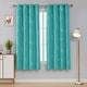preview thumbnail 39 of 106, Deconovo Silver Line 52 Width Curtain Panel Pair (2 Panel) W52" x L72" - Turquoise