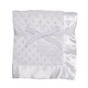 preview thumbnail 1 of 2, Baby Starters Textured Dot Blanket with Satin Trim, Creamy White 30" x 40"