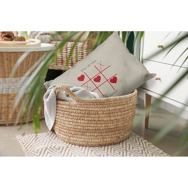 You've Won My Heart Valentines Day Decorative Throw Pillow