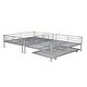 preview thumbnail 8 of 7, Multifunctional Full over Full Metal Bunk Bed With Trundle,Save Space or Split Into 2 Beds