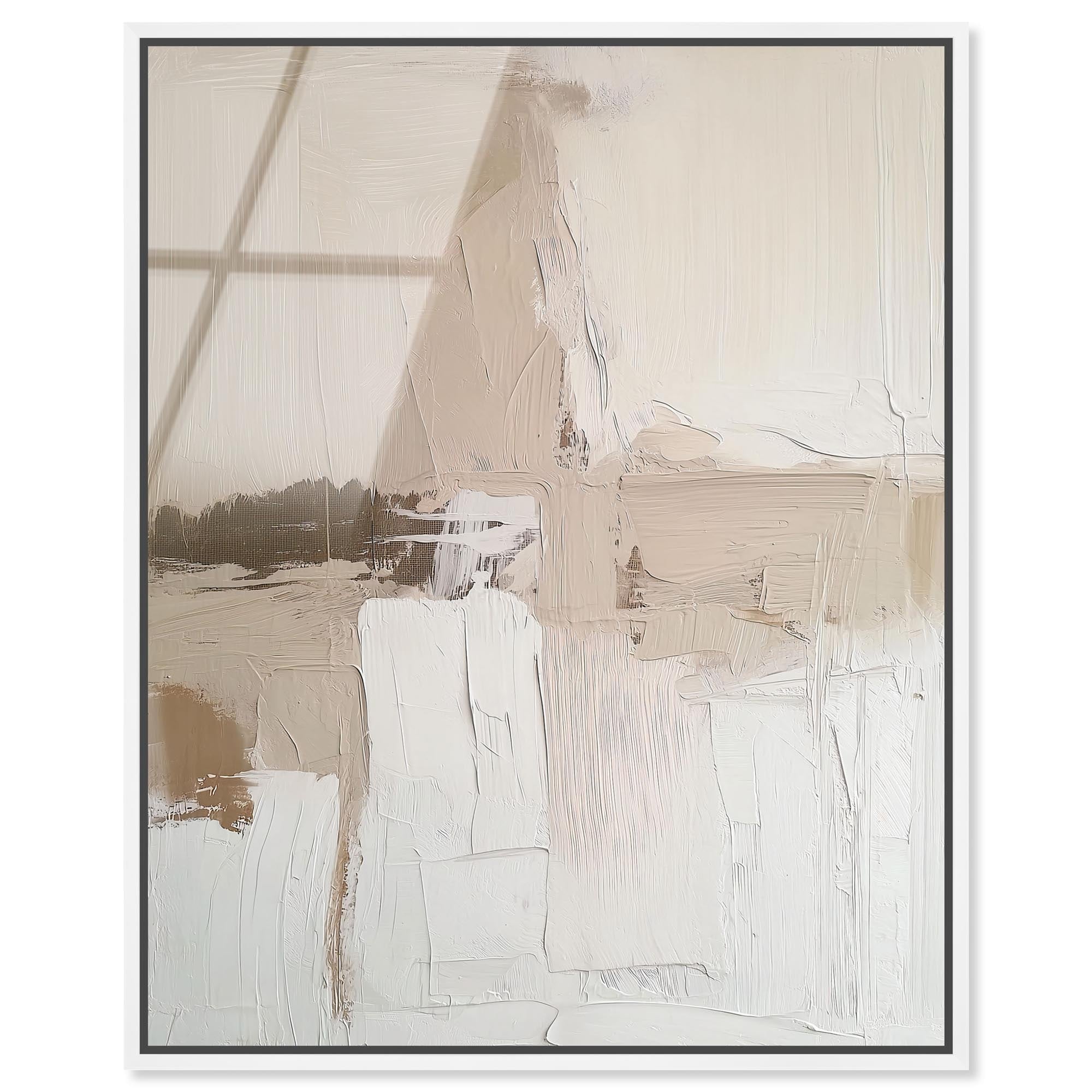 Subtle Earth Tones I Neutral Framed Acrylic Wall Art by Art Remedy