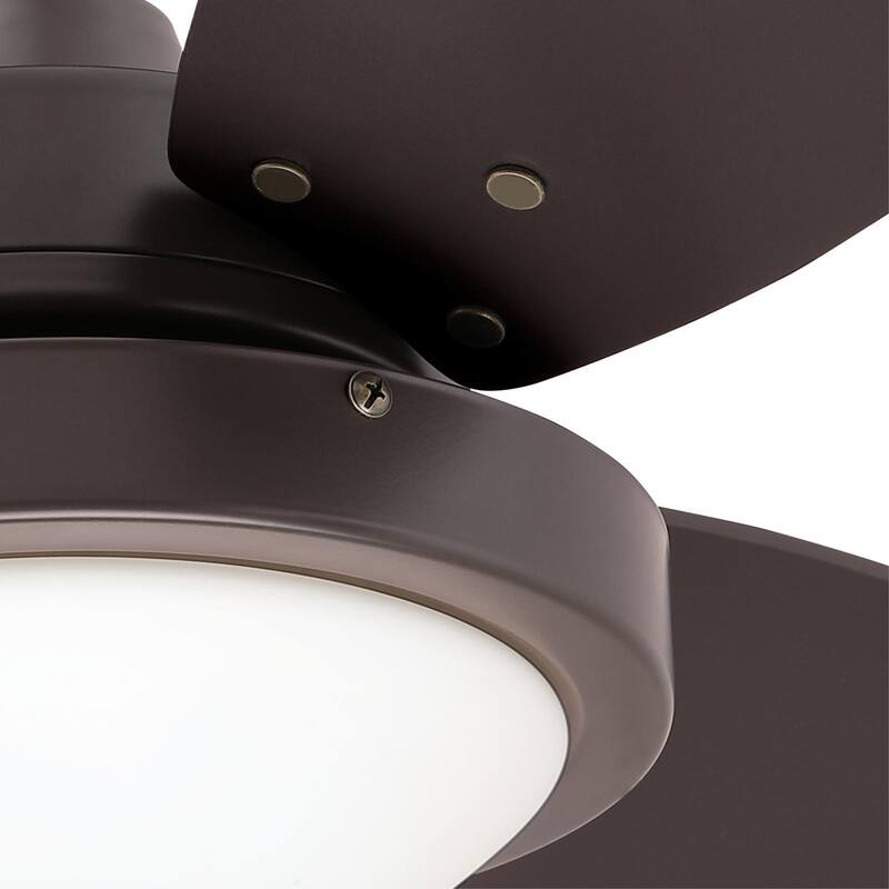 Westinghouse Lighting Wengue 30-Inch 3-Blade Indoor Ceiling Fan with Dimmable LED Light and Opal Frosted Glass
