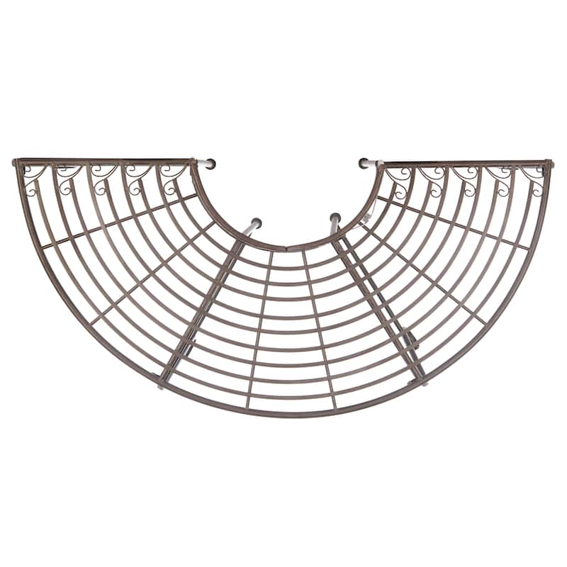 SAFAVIEH Nya Victorian Wrought Iron 50-inch Outdoor Tree Bench - 50 In. W x 24 In. D x 31 In. H - 50"W x 24"D x 31"H