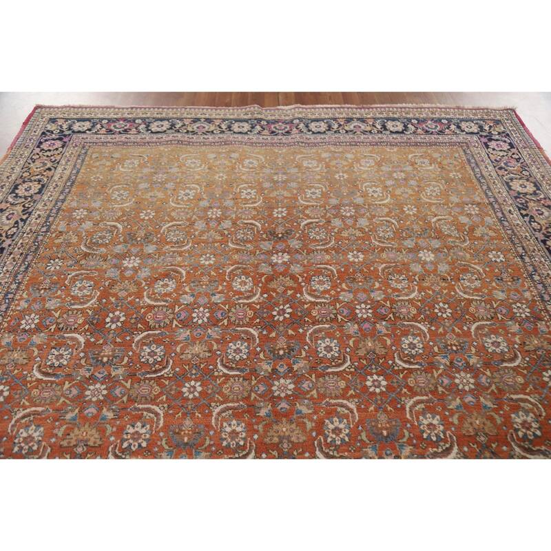 Vegetable Dye Bidjar Persian Antique Area Rug Handmade Wool Carpet - 8'2"x 10'8"