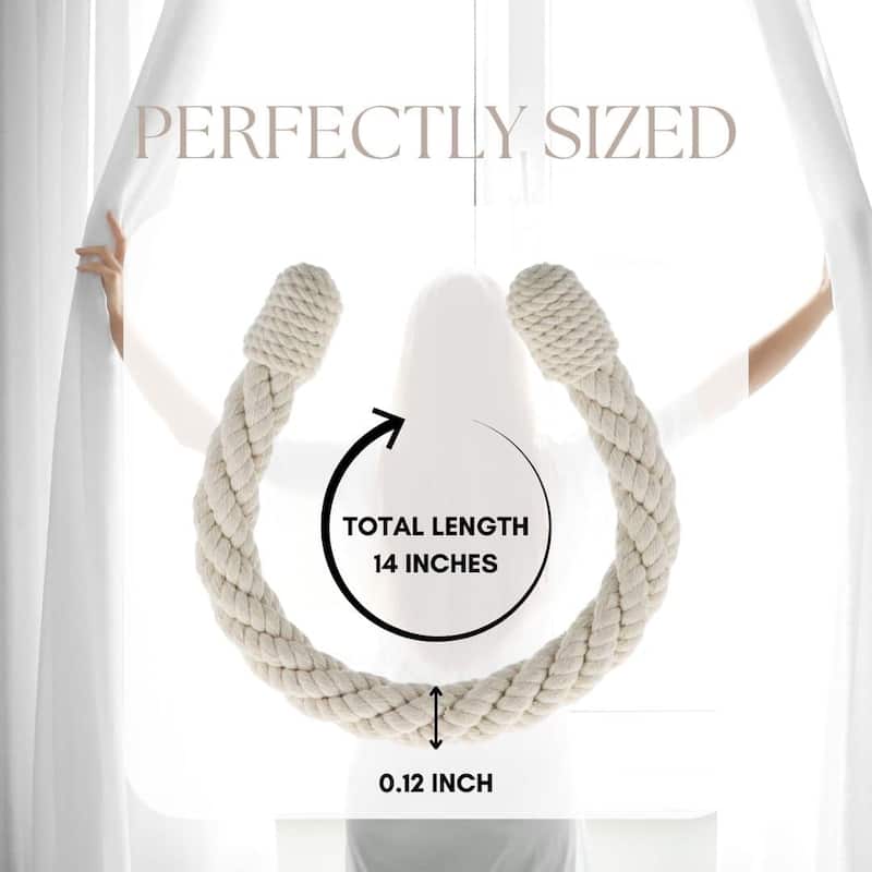 Elegant Rope Curtain Tie Backs Decorative Holdbacks