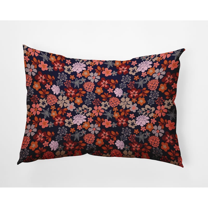 Succulent Garden Accent Pillow - Navy - 14" x 20"