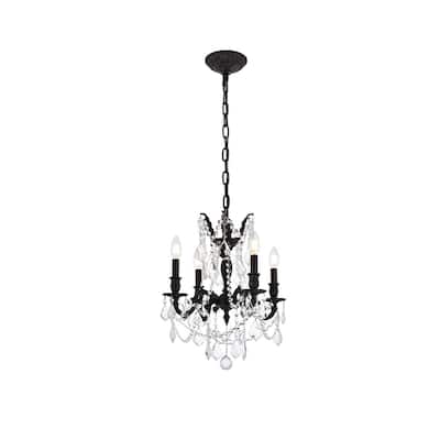 Fleur Illumination 4 light Dark Bronze Pendant