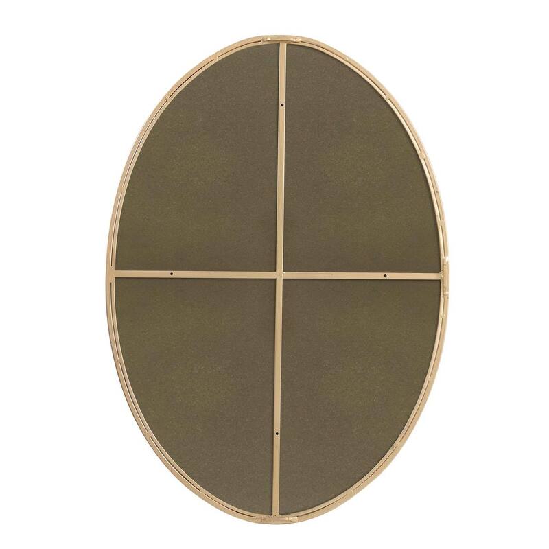 Carson Carrington Labbemala Metal Frame Oval Mirror