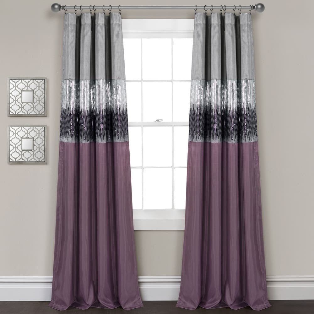 Lush Decor Night Sky 100 Percent Lined Blackout Window Curtain Panel Single