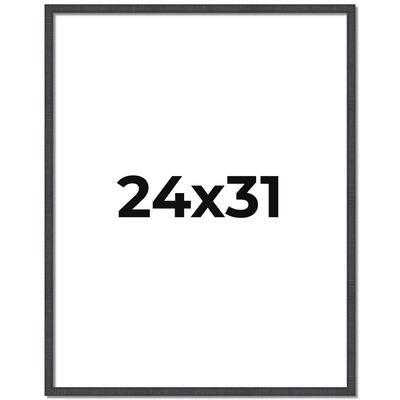 24x31 Frame Brown Solid Wood Picture Frame - Complete Modern Photo
