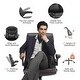 preview thumbnail 21 of 19, Ergonomic High Back Office Chair, Swivel Task Chair with Adjustable Flip-up Armrest, PU Leather Computer Desk Chairs with Wheels