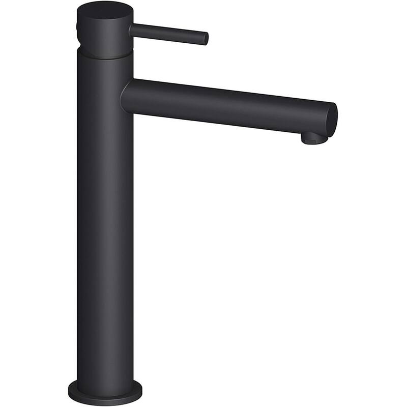 Blossom Single Handled Round Vessel Sink Faucet - Black
