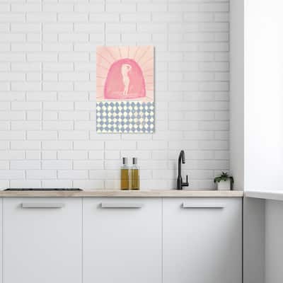Wynwood Studio Canvas Spiritual and Religious Angel Number Girl Pink and Light Pink Modern & Contemporary Wall Art Canvas Print