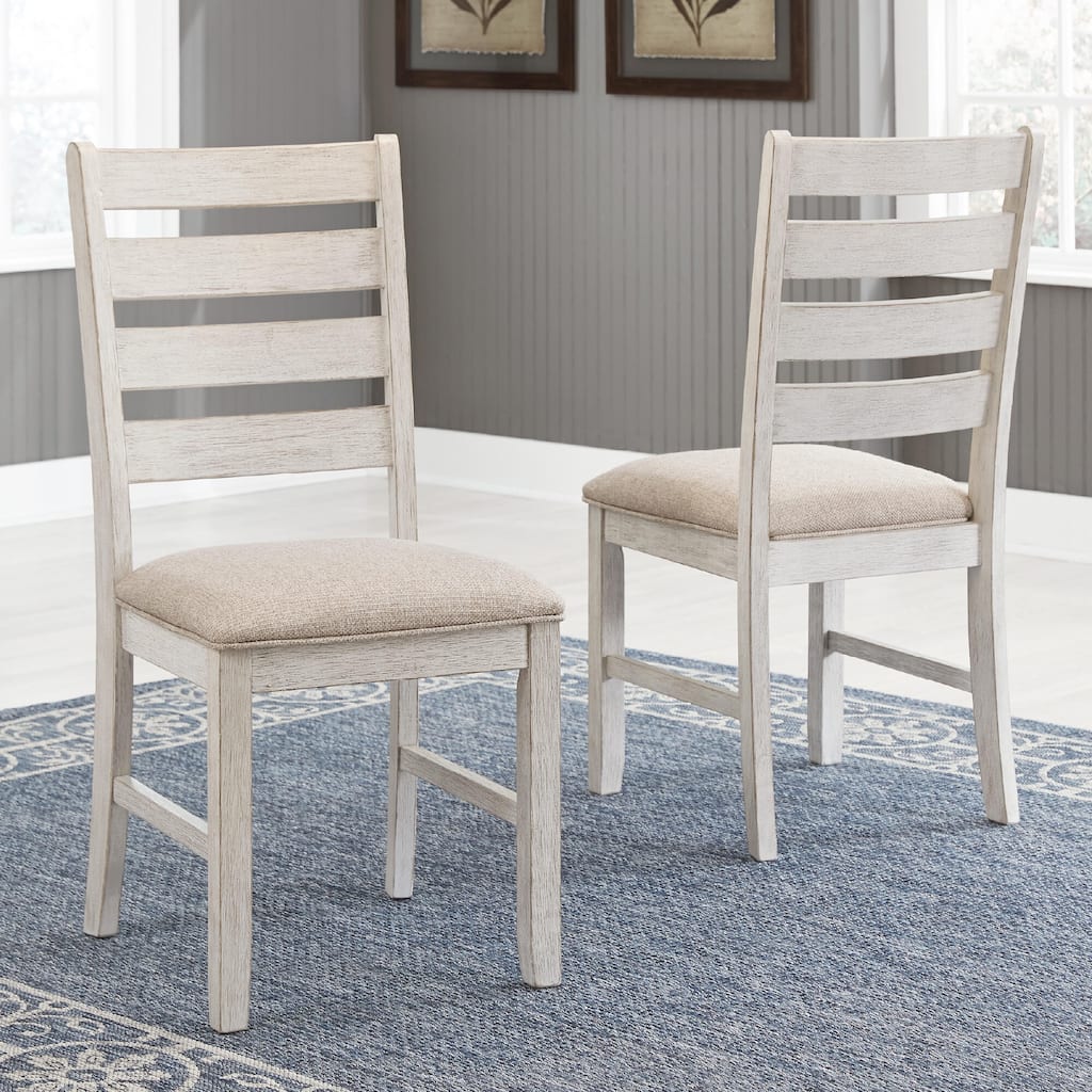 Signature Design by Ashley Skempton Whitewashed Dining Chairs (Set of 2)