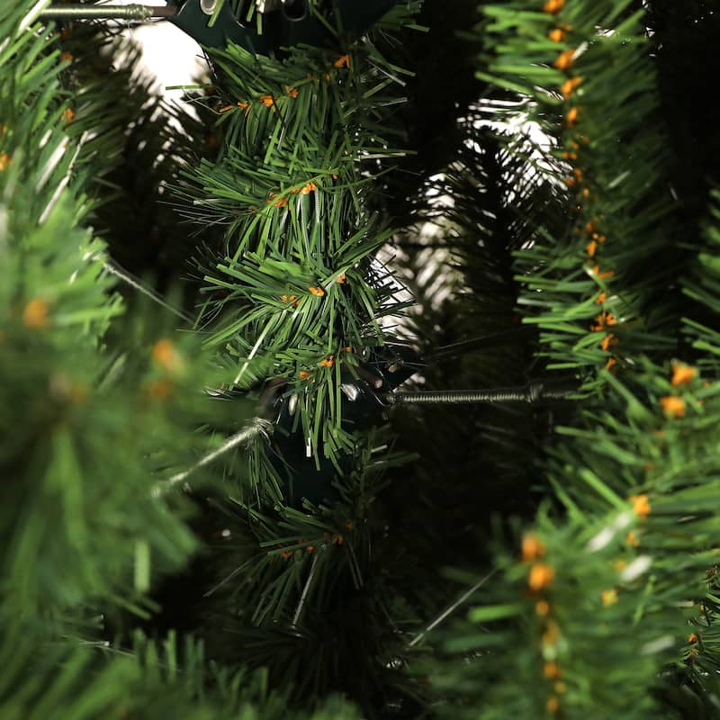 Prelit Christmas Tree 7.5ft Artificial Hinged Xmas Tree with 400 Pre