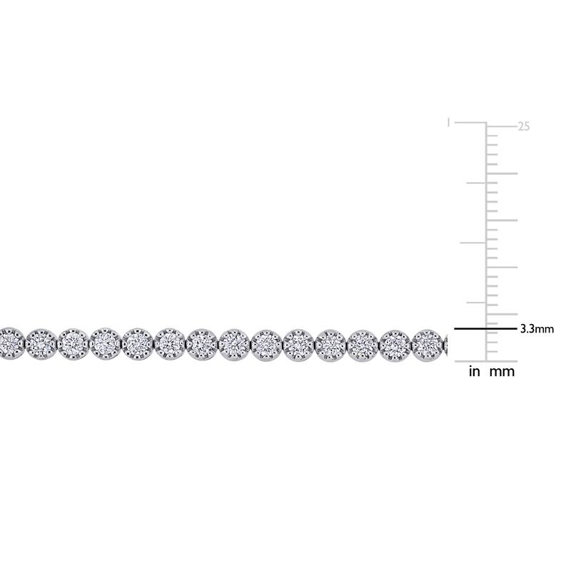 Miadora 2 3/8ct TDW Diamond Tennis Bracelet 14k White Gold
