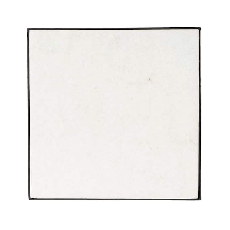 Larkin Marble & Iron Accent Table