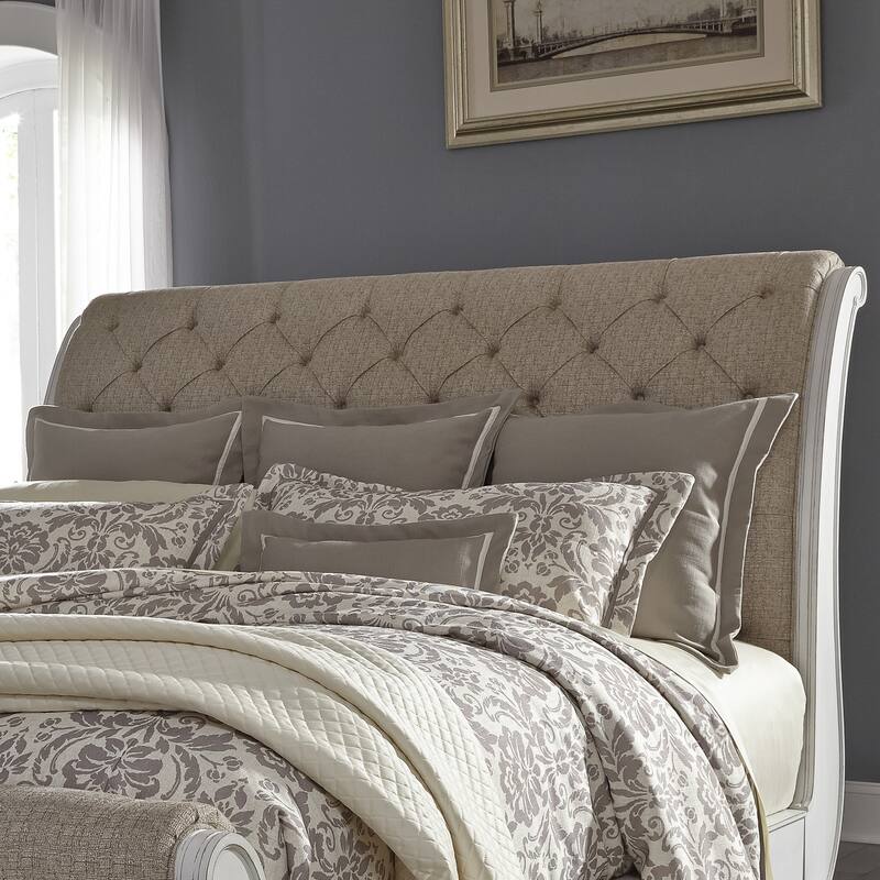 Abbey Park Upholstered King California Sleigh Bed