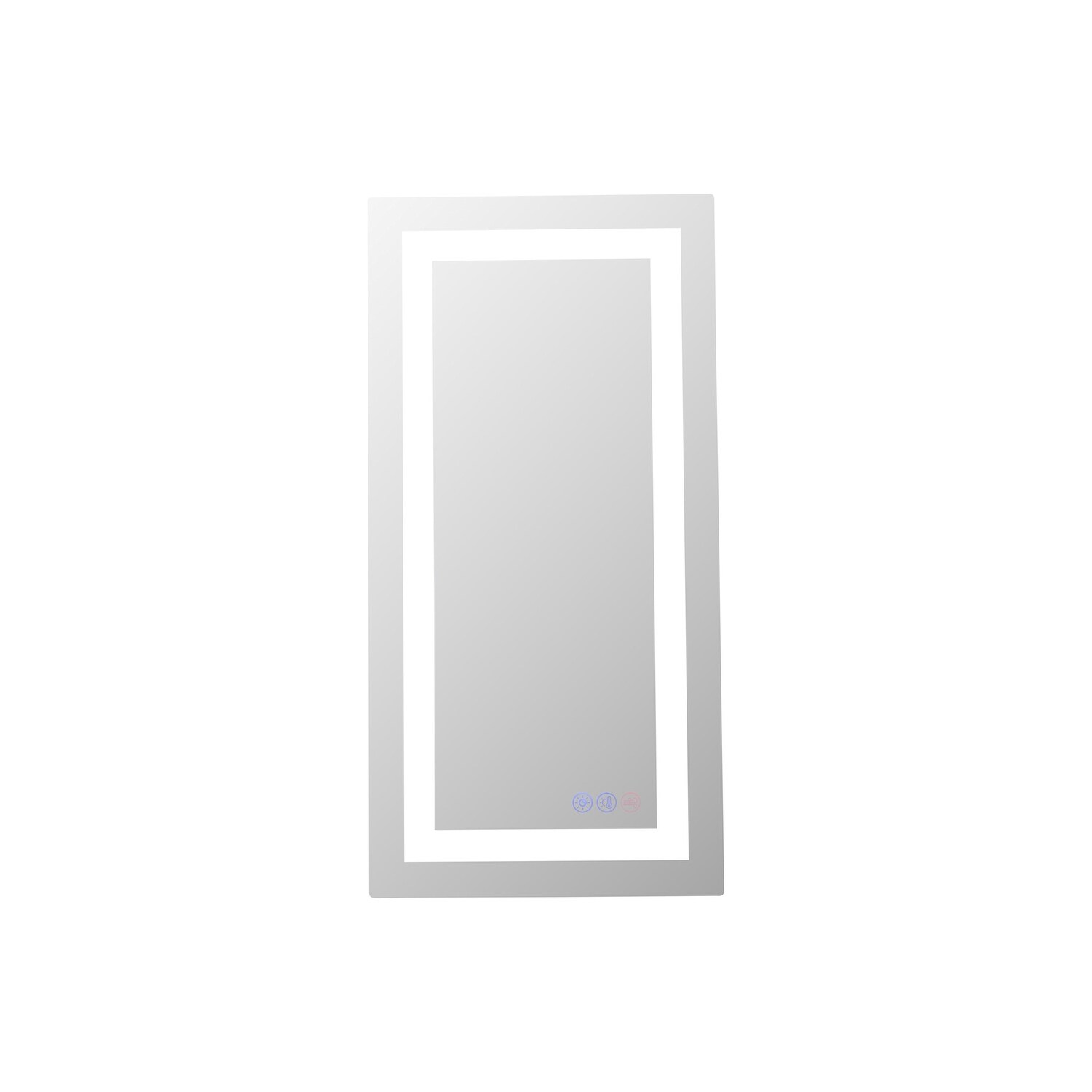 Elegant Lighting MRE82030 Riven 30"W x 20"H Rectangular Flat Frameless