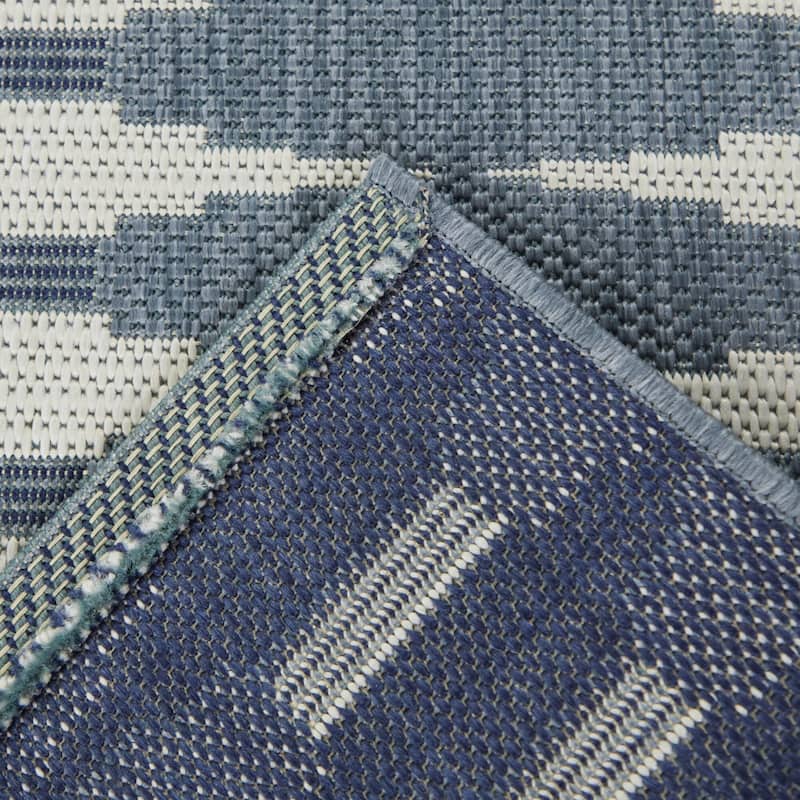 Durant Geometric Stripe Indoor/Outdoor Area Rug