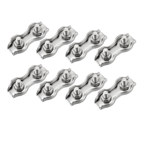 Duplex Wire Rope Grips Clamp Chandlery Stainless Steel Marine 10 x 6mm 