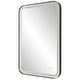 preview thumbnail 7 of 9, Uttermost Crofton Lighted Black Vanity Mirror - 22.25"x 32.25"