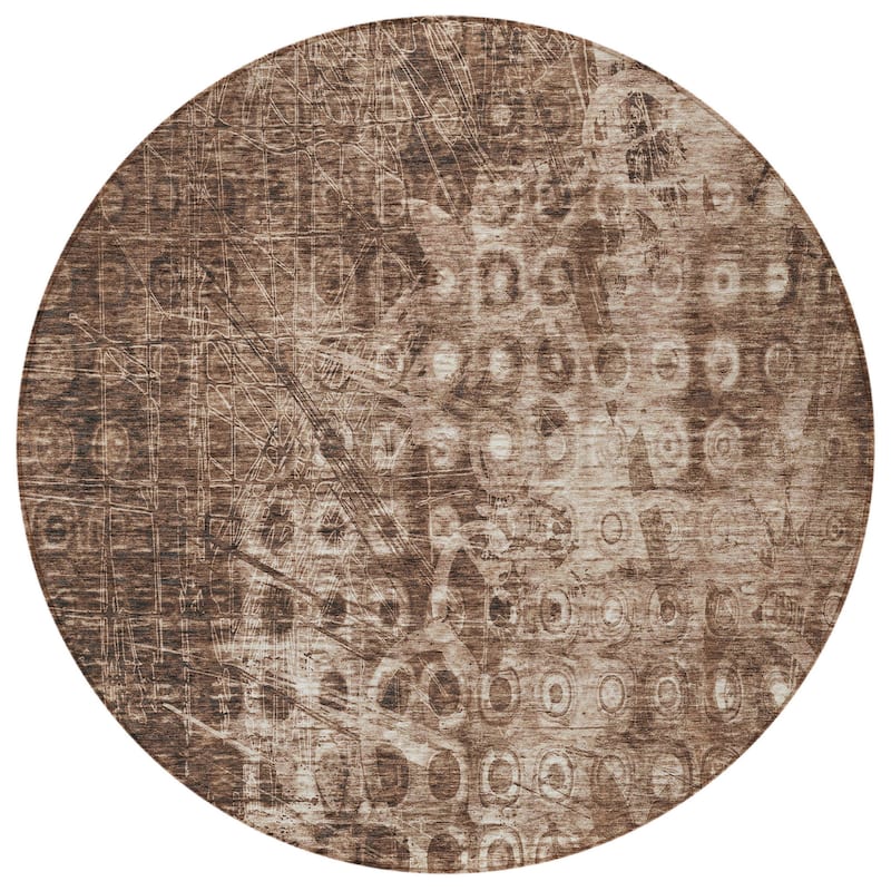 HomeRoots Ikat Transitional Rectangle Outdoor Rug
