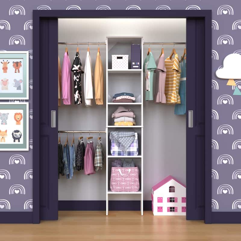 ClosetMaid SuiteSymphony 16-inch Wide Tower Starter Closet Organizer