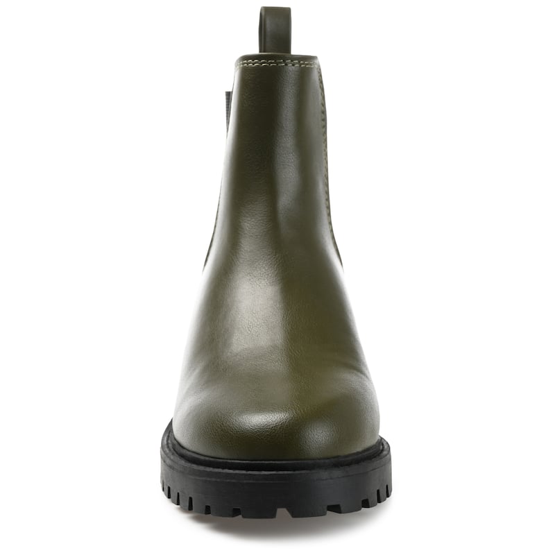 Journee Women's Comfort Insole Kenova Medium and Wide Width Booties - Wide - Olive - 8