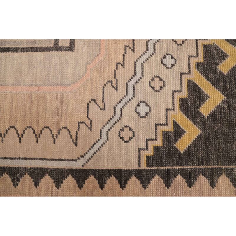 ECARPETGALLERY Hand-knotted Modern Oushak Taupe Wool Rug - 8'10 x 11'10