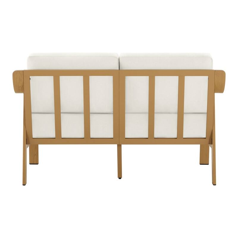 Spruce & Spring Outdoor Patio Furniture Set Aluminum Sofa Accent Chair