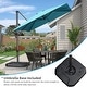 preview thumbnail 1 of 14, PURPLE LEAF 9 ft 360 Degree Rotation Patio Umbrella With Base Blue