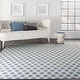 preview thumbnail 11 of 32, Nourison Grafix Modern Geometric Area Rug 7'10" x 9'10" - Blue - Runner/Rectangle