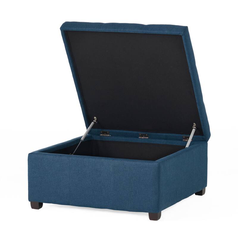Carlsbad Tufted Square Storage Ottoman by Christopher Knight Home
