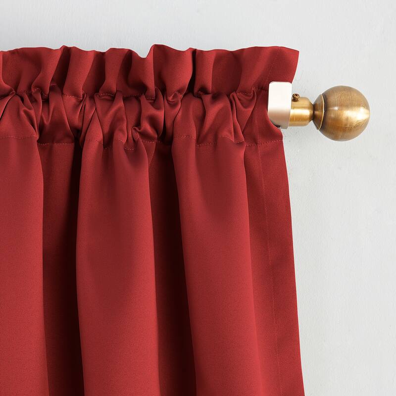 Sun Zero Hayden Energy Saving Blackout Rod Pocket Curtain Panel, Single Panel