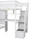 preview thumbnail 11 of 10, Loft Bed with Built-in Desk and Staircase, With Storage Compartments and Shelves