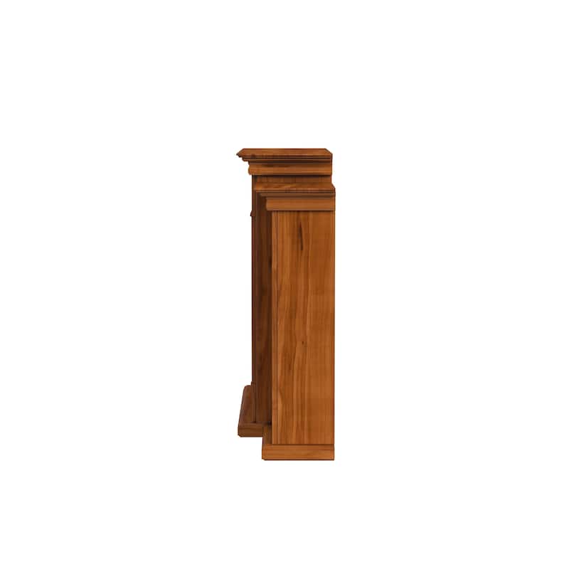 SEI Furniture Jennifer Electric Fireplace and Mantel with Bookshelves