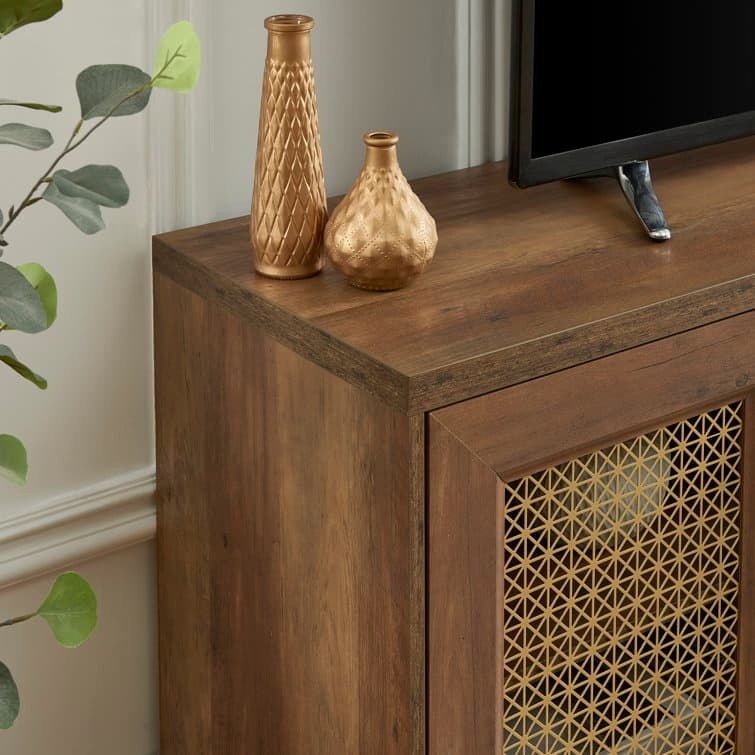 69.5'' Wood TV Stand Media Console Entertainment Center