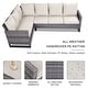 preview thumbnail 3 of 11, Gymojoy Outdoor Patio Sofa with Swivel Chairs Set